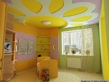 цветные натяжные потолки в детской
